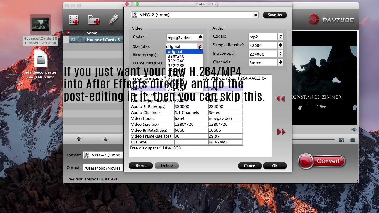 after effects h264 codec download mac